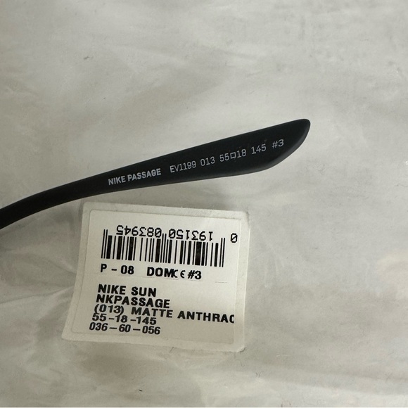 Nike Passage Sunglasses Matte Anthracite Frame Color, Grey with Teal Mirror Lens - Picture 9 of 10